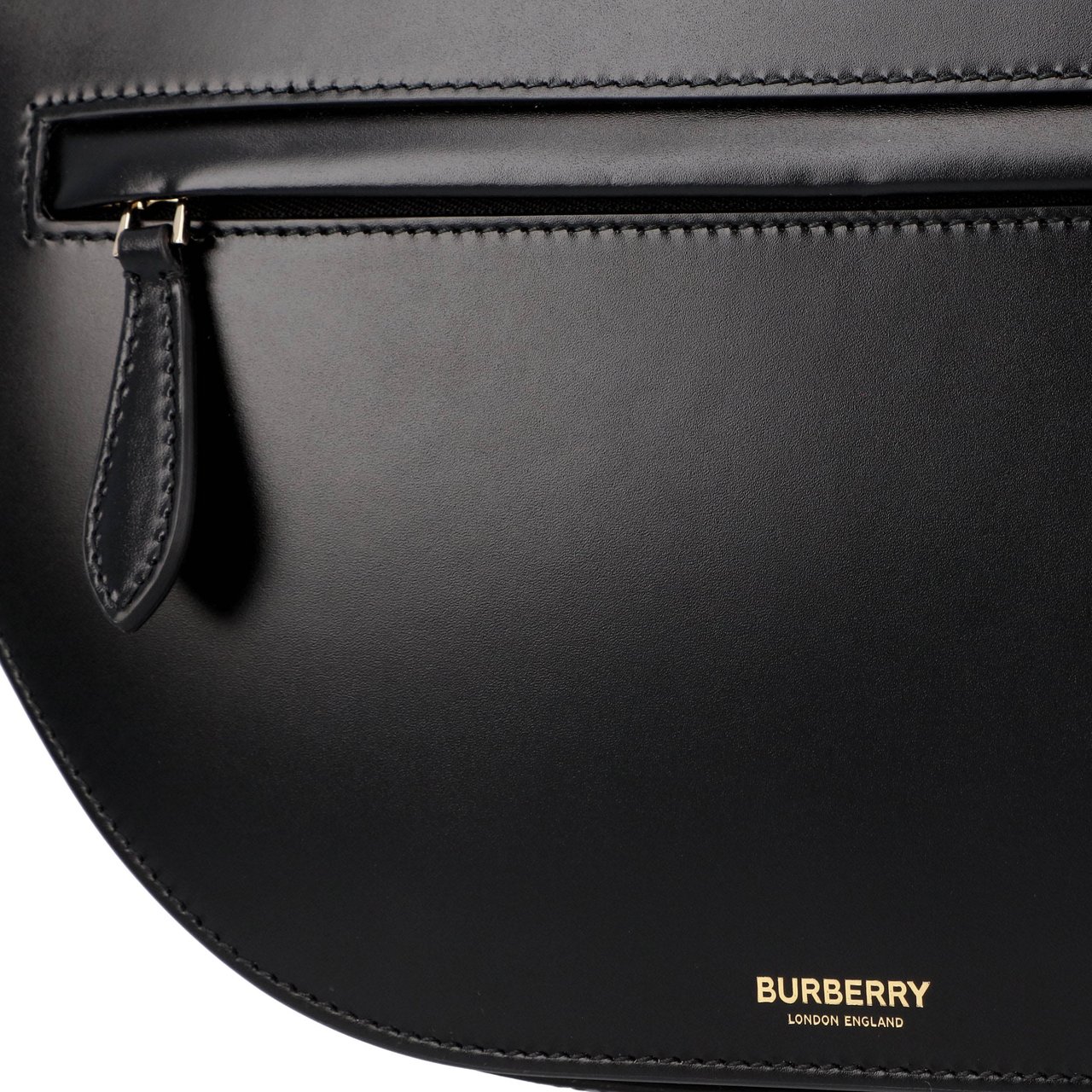 Burberry Medium Olympia Shoulder Bag With Silver-Tone Hardware Zwart