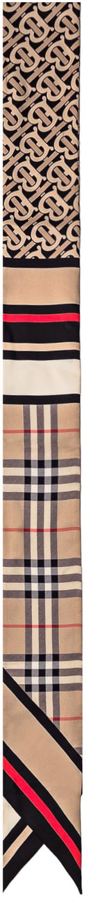 Burberry Sciarpa in seta Beige