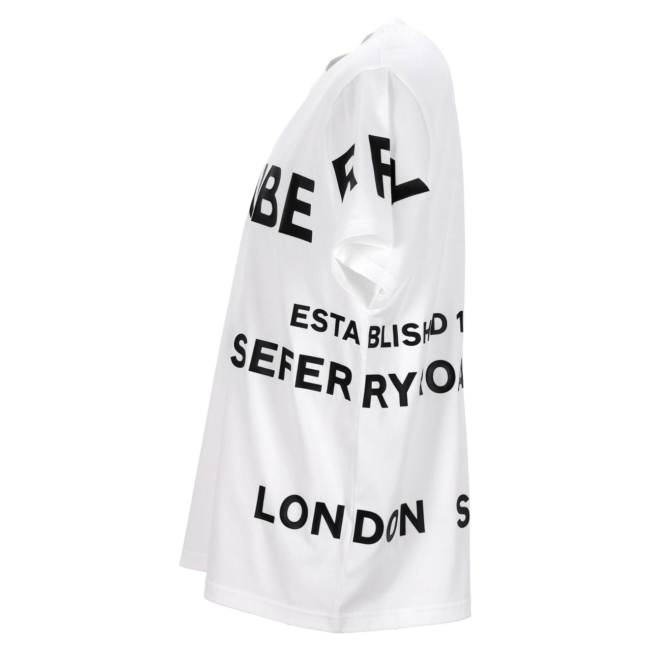 Burberry Relaxed-Fit Cotton T-Shirt With Bold Logo Print Wit