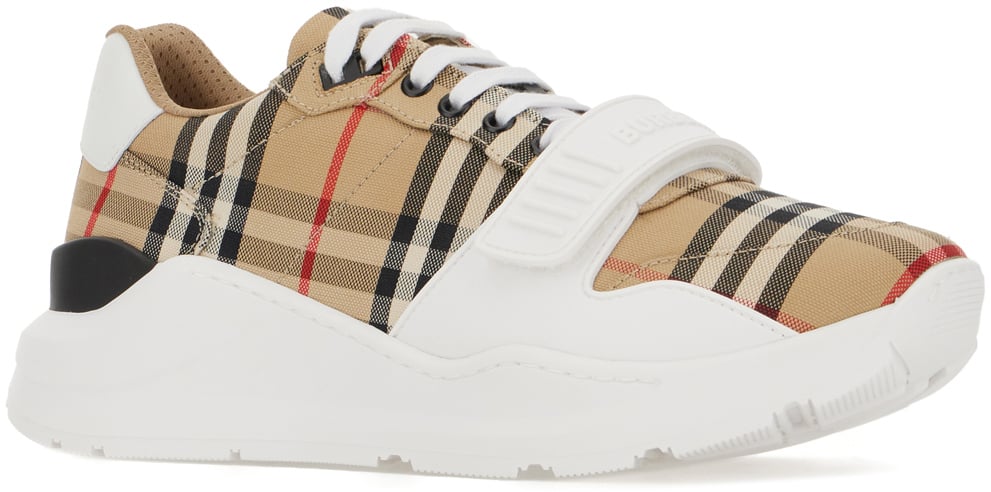 Burberry Burberry Multicolor leather and fabric sneakers Divers