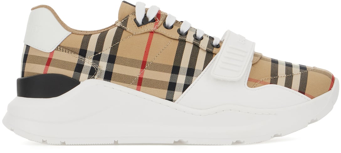 Burberry Burberry Multicolor leather and fabric sneakers Divers