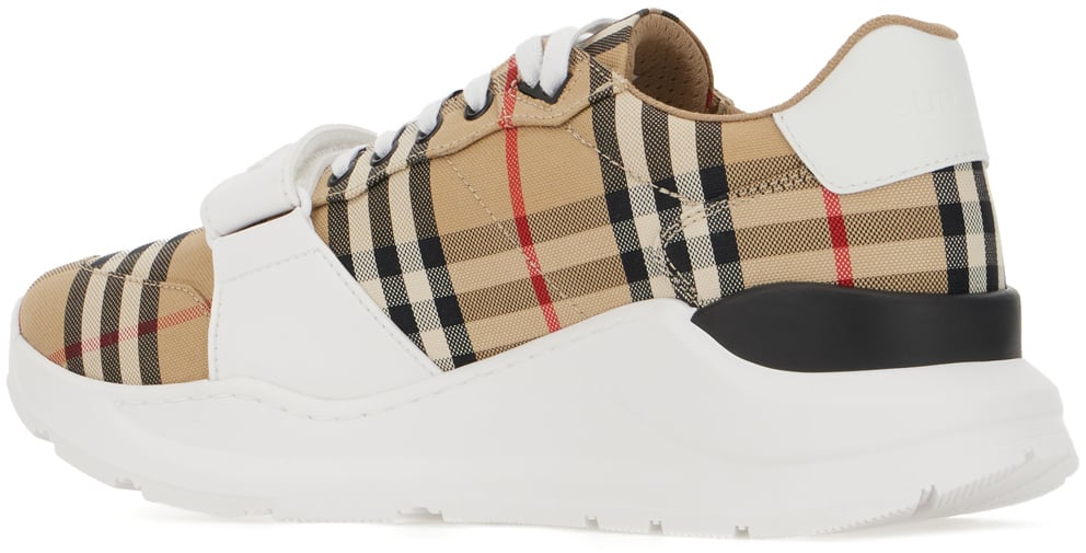 Burberry Burberry Multicolor leather and fabric sneakers Divers