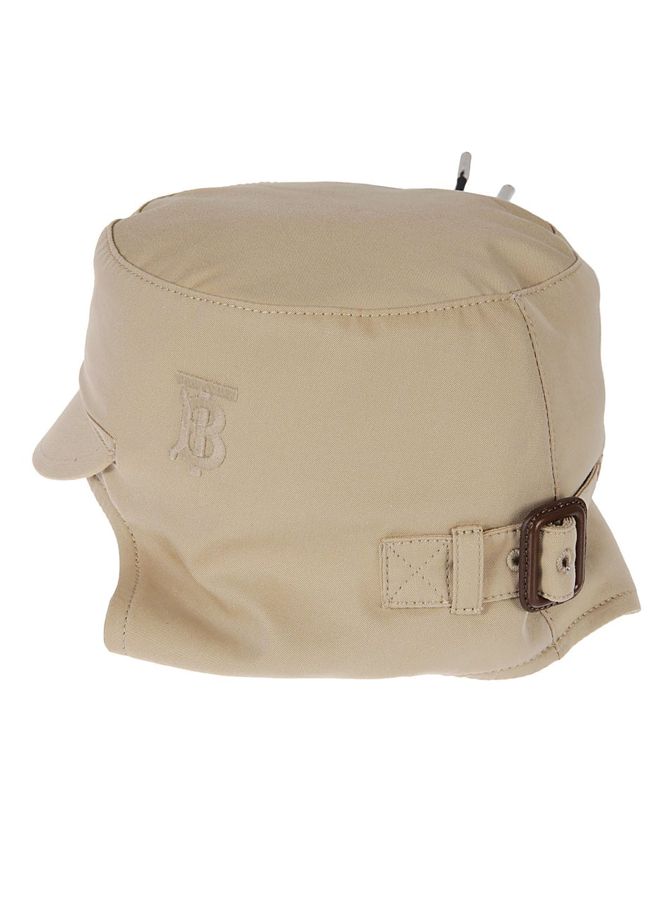 Burberry Structured Cotton Hat Neutraal