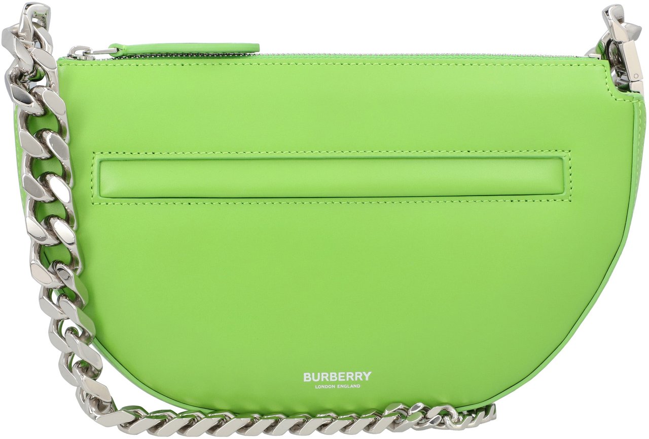 Burberry Olympia Mini Leather Shoulder Bag Groen