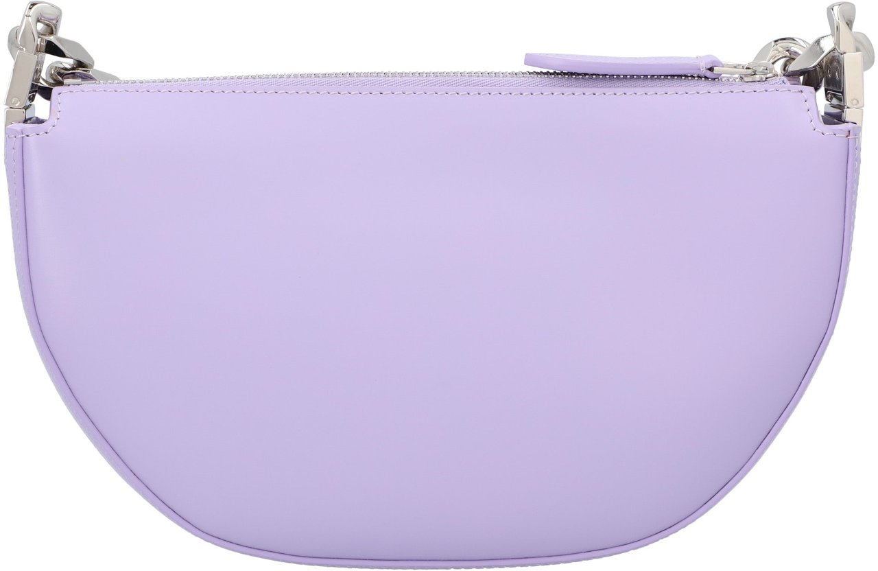 Burberry Olympia Mini Leather Shoulder Bag Paars