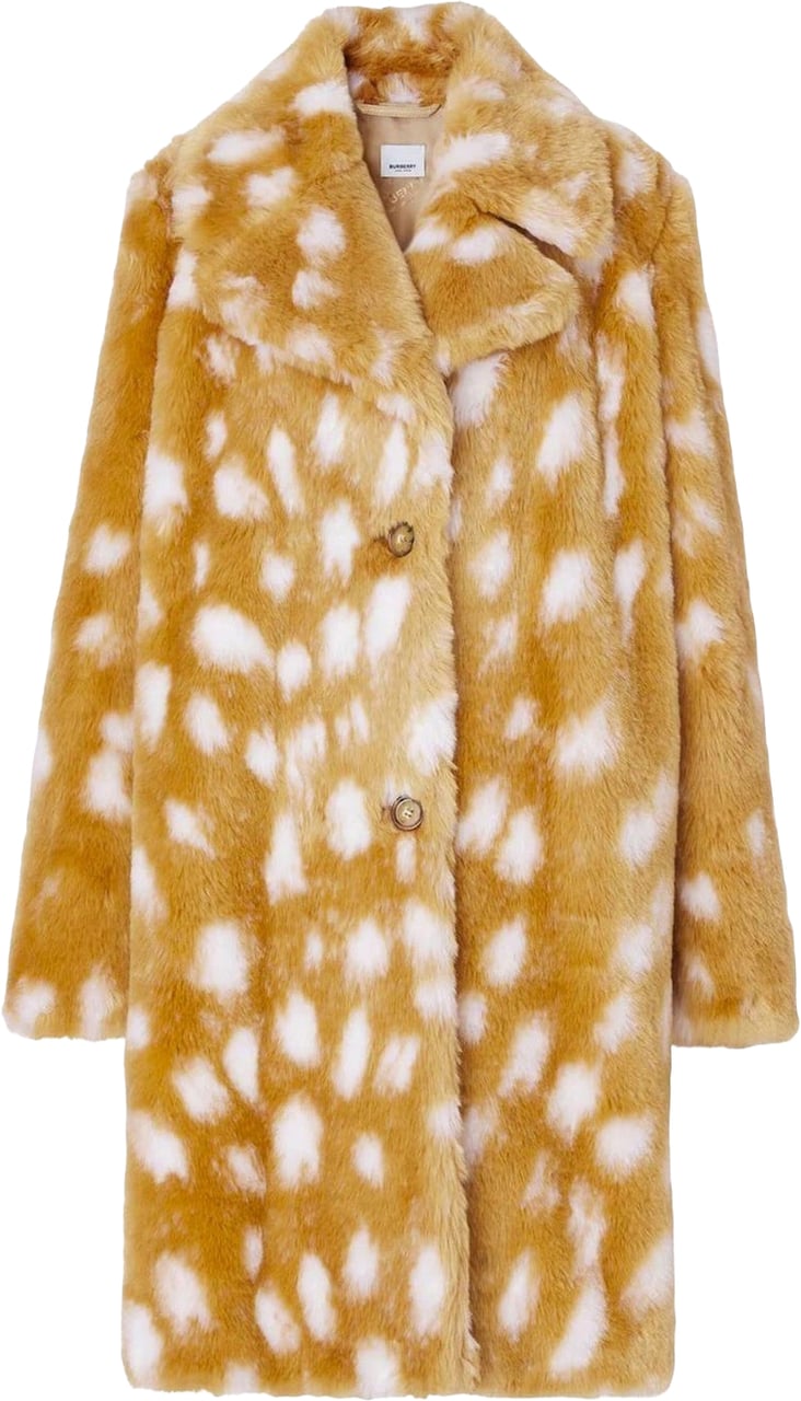 Burberry Burberry Faux Fur Coat Beige