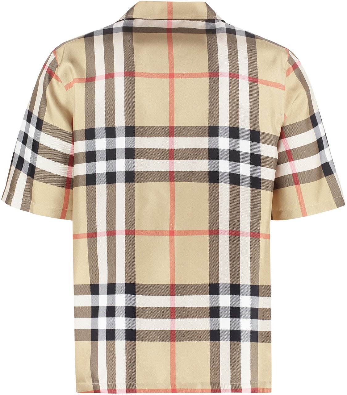 Burberry Short sleeve silk shirt Beige
