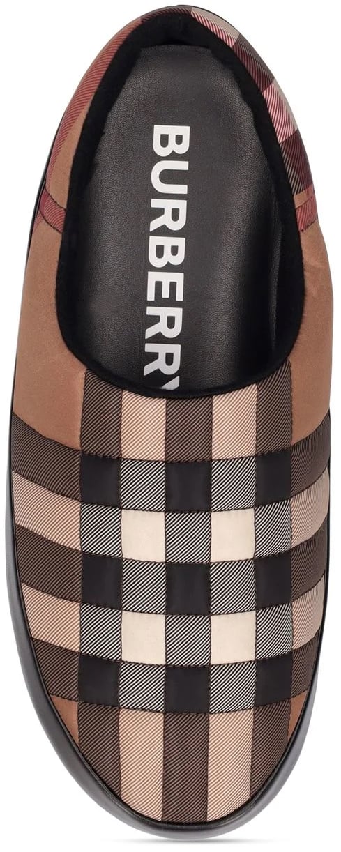 Burberry Northaven Check Logo Slip-on Loafers Bruin