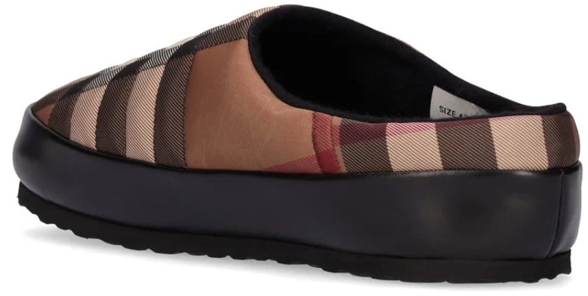 Burberry Northaven Check Logo Slip-on Loafers Bruin