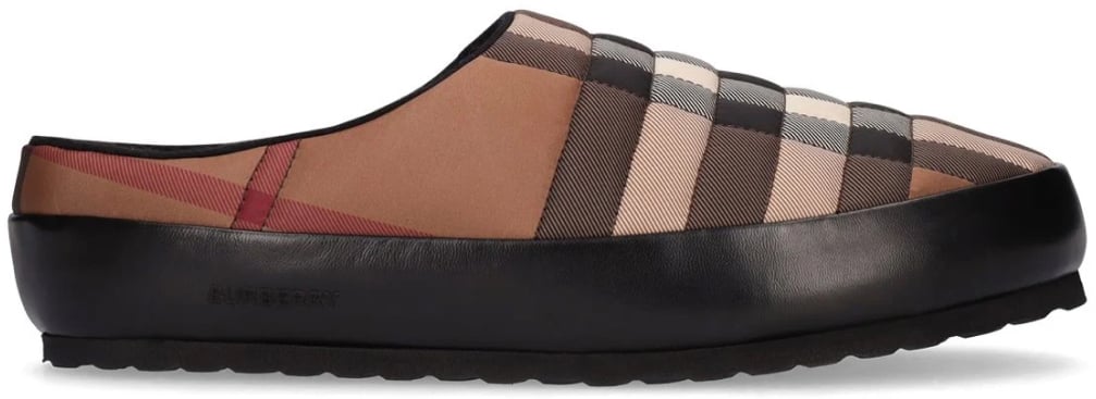 Burberry Northaven Check Logo Slip-on Loafers Bruin