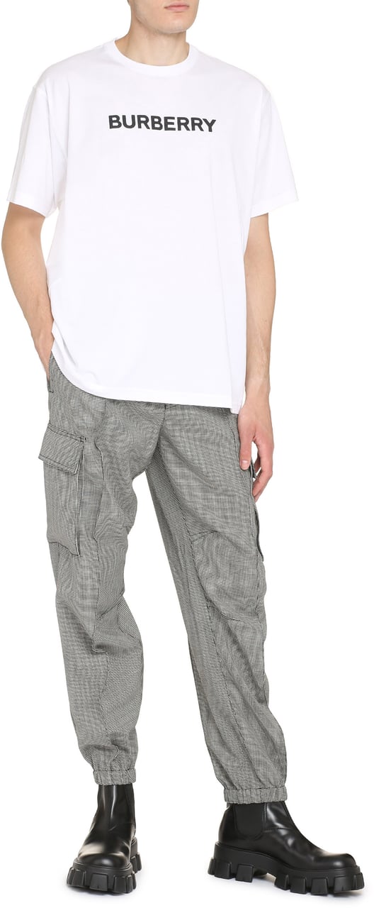 Burberry Cotton crew-neck T-shirt Wit