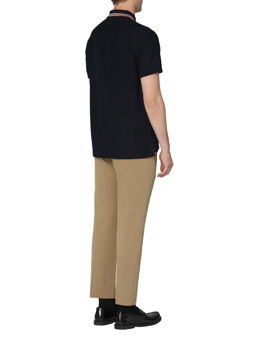 Burberry Cotton-piqué polo shirt Blauw