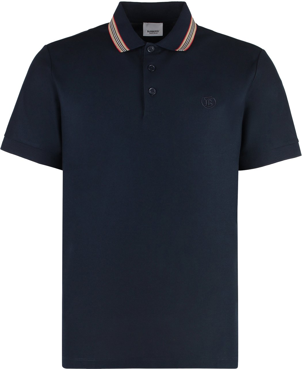 Burberry Cotton-piqué polo shirt Blauw