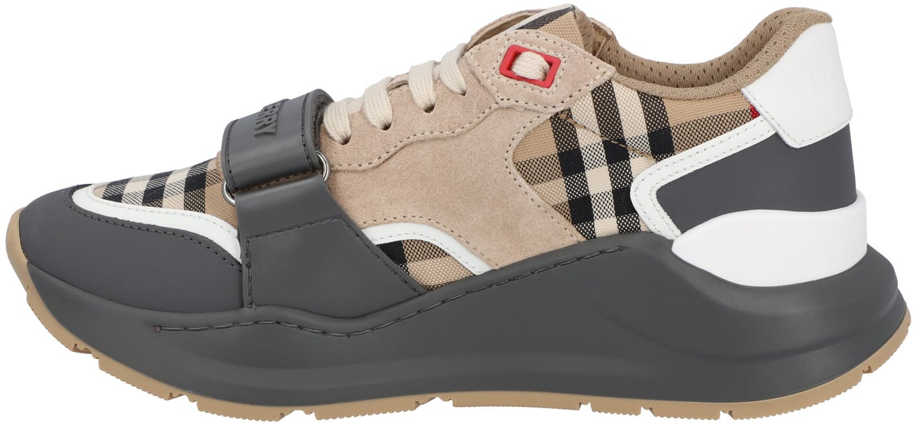 Burberry Check Arthur Sneakers Grijs