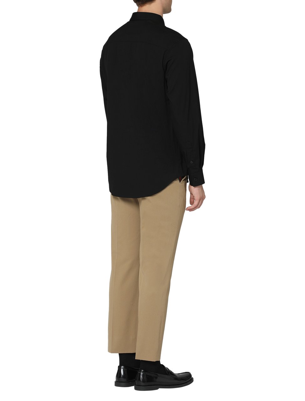 Burberry Stretch cotton shirt Zwart