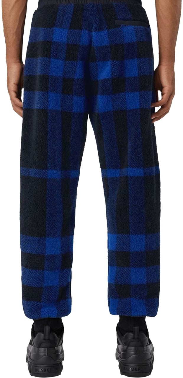 Burberry Dimitri Check Fleece Pants Blauw