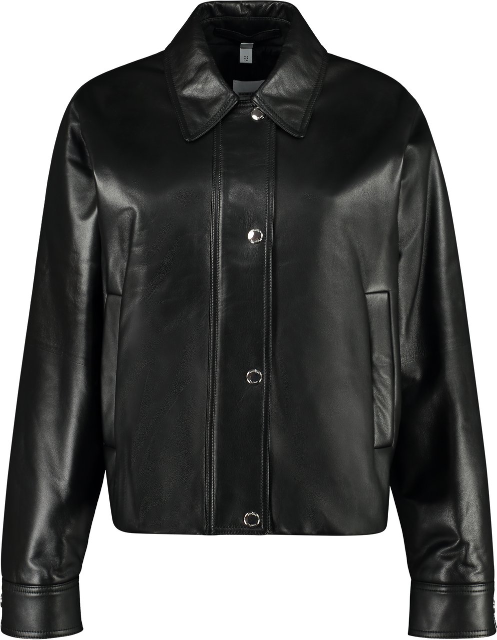 Burberry Lambskin bomber jacket Zwart