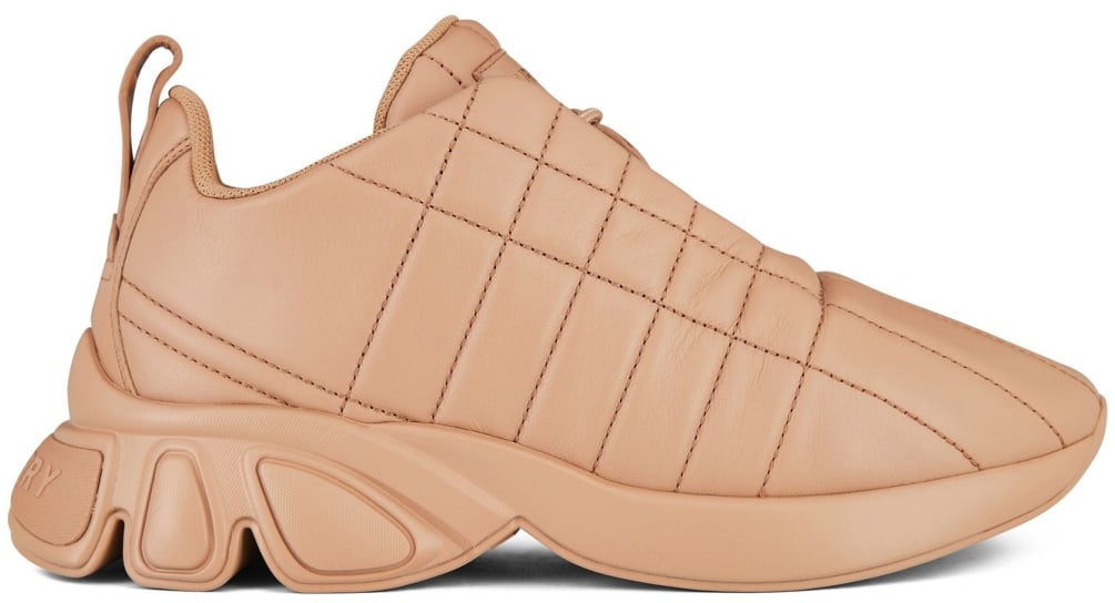 Burberry Tnr Classic Quilted Sneakers Beige