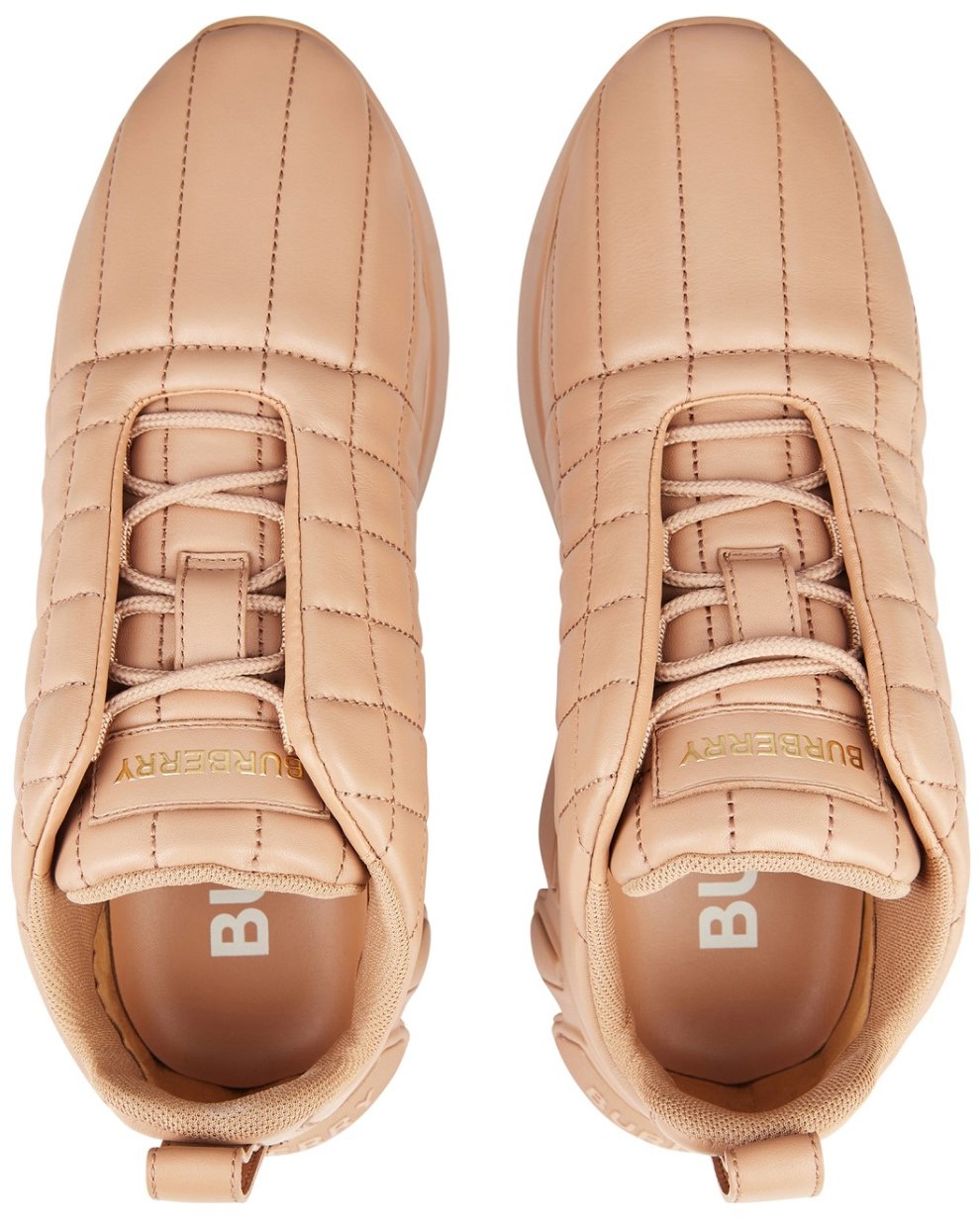Burberry Tnr Classic Quilted Sneakers Beige