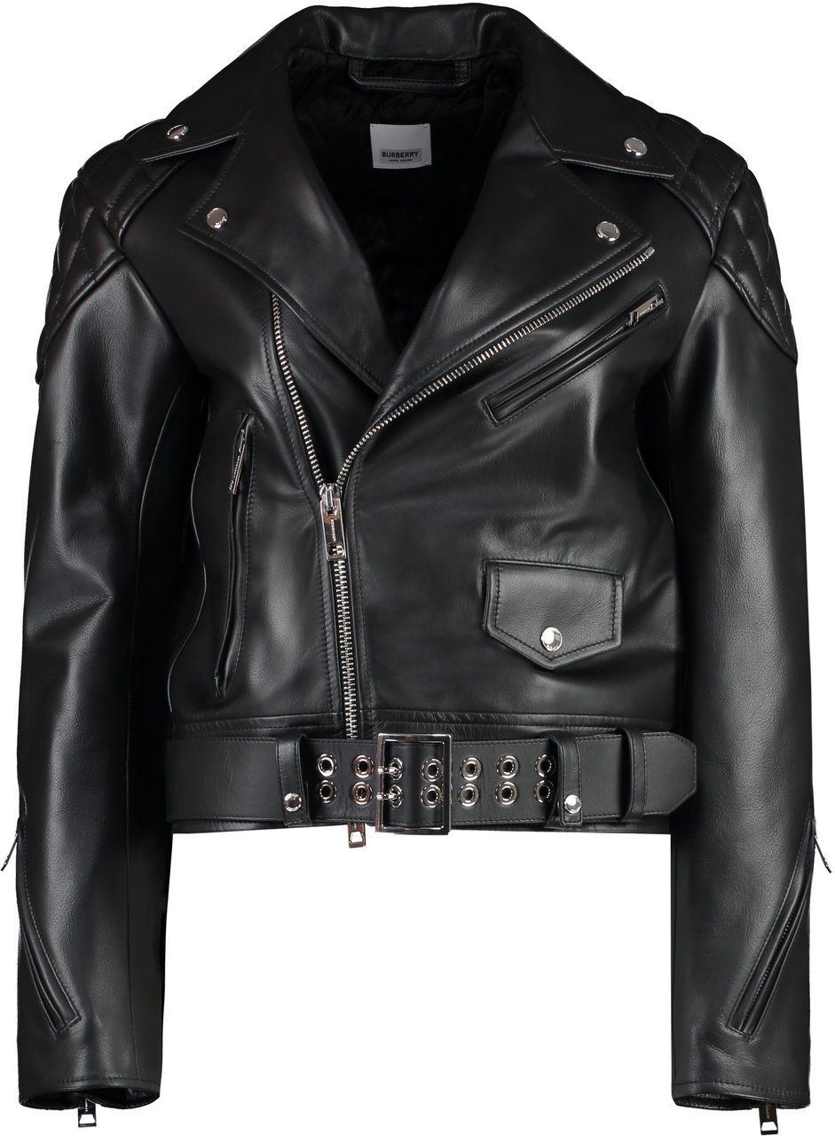 Burberry Calf leather jacket Zwart