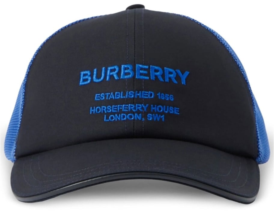 Burberry Horseferry Logo Baseball Cap Blauw