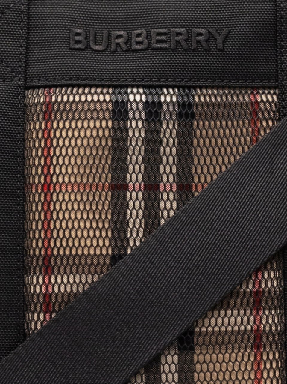 Burberry Ormond Check Tote Bag Zwart