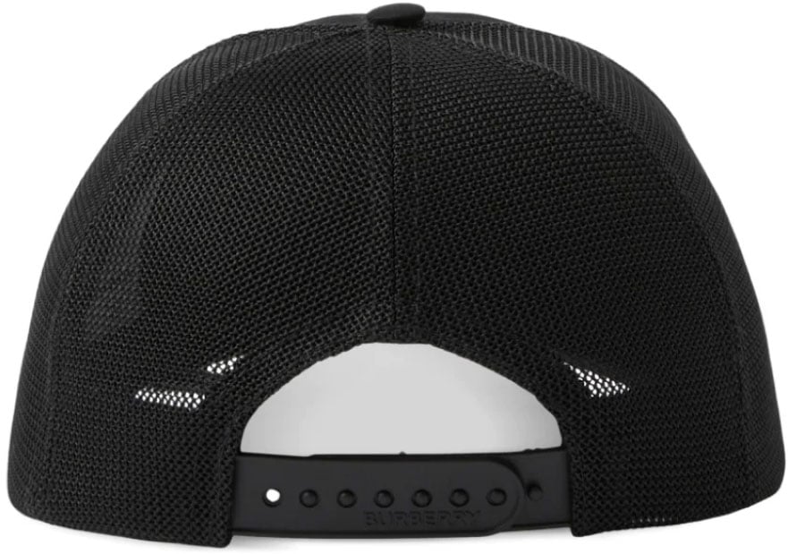 Burberry Horseferry Logo Baseball Cap Zwart