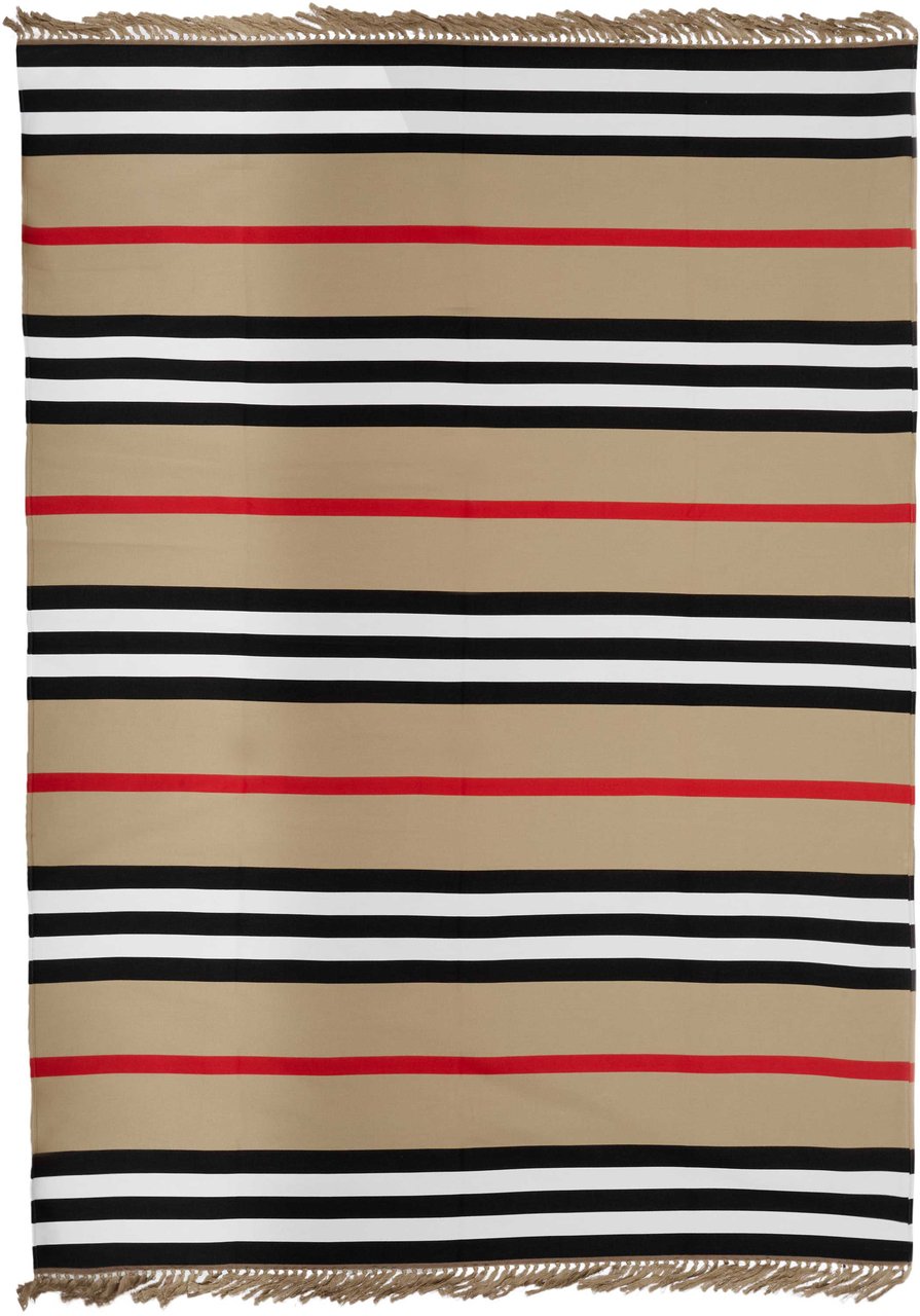 Burberry ICON STRIPE COTTON BLANKET Tagesdecke beige Beige