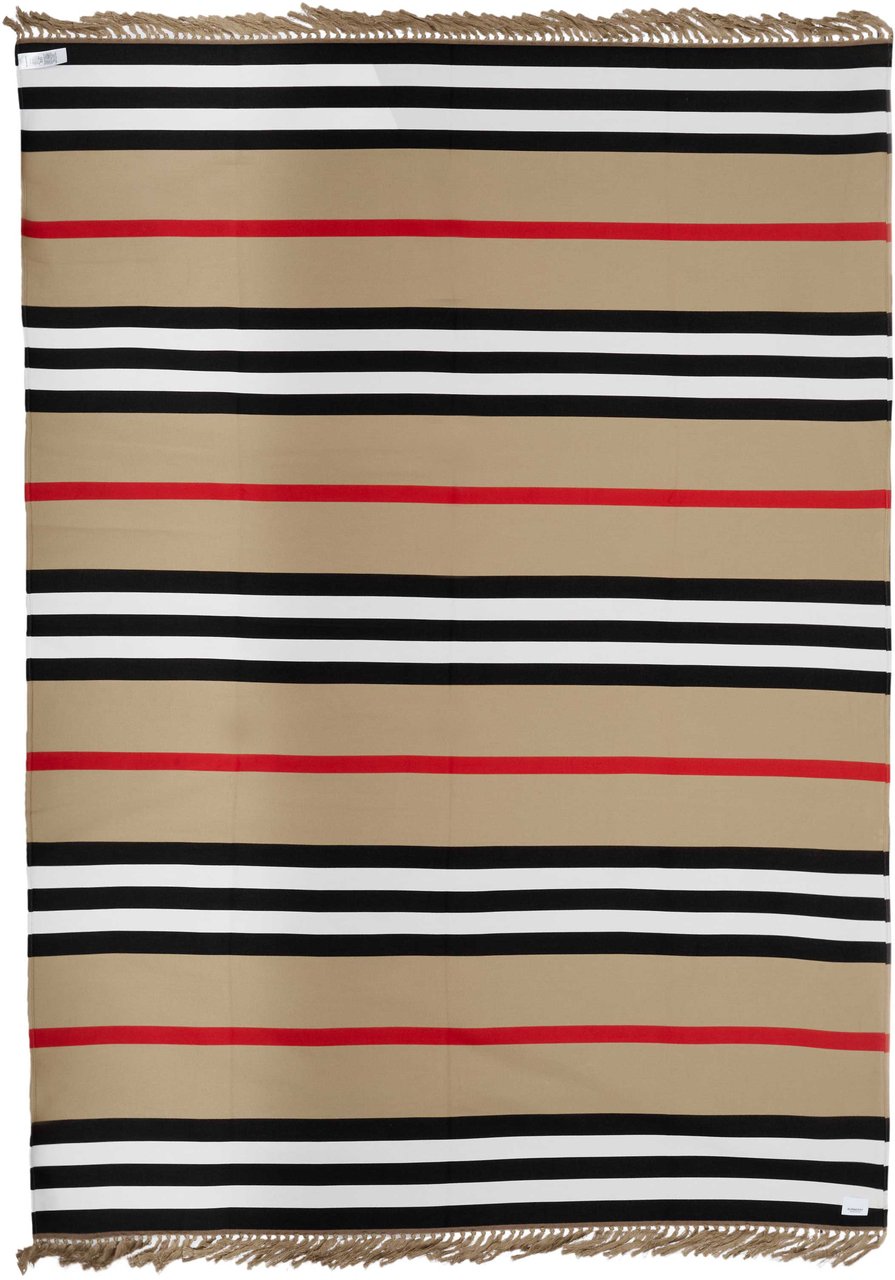 Burberry ICON STRIPE COTTON BLANKET Tagesdecke beige Beige