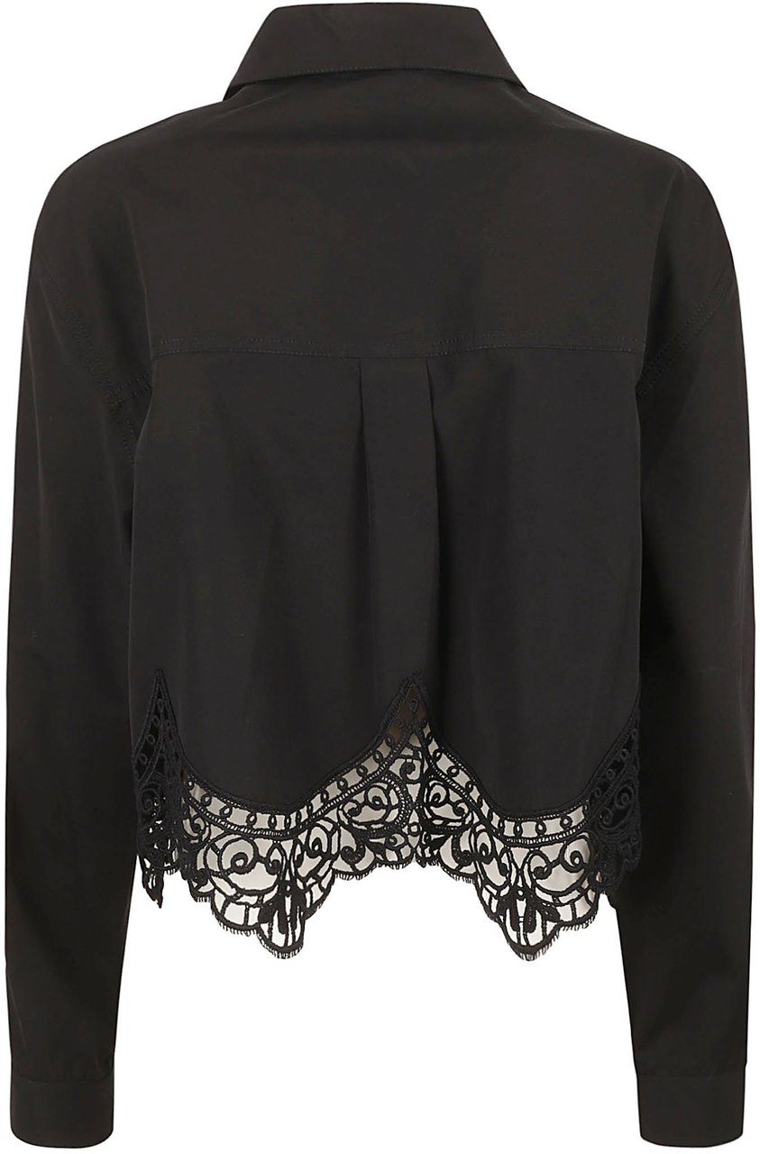 Burberry Tailored Black Cotton Shirt Zwart