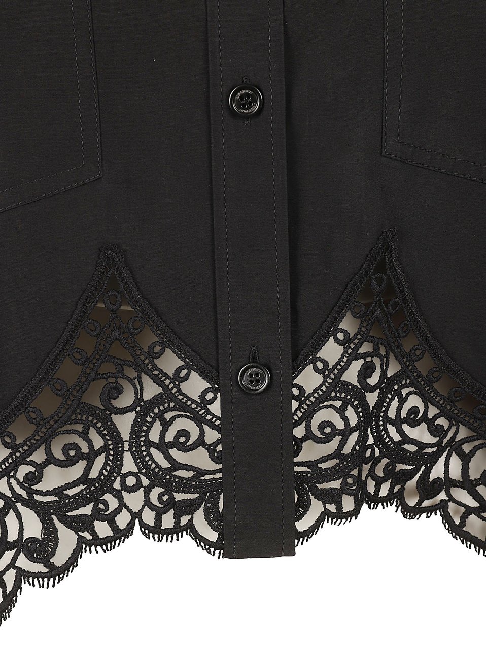 Burberry Tailored Black Cotton Shirt Zwart