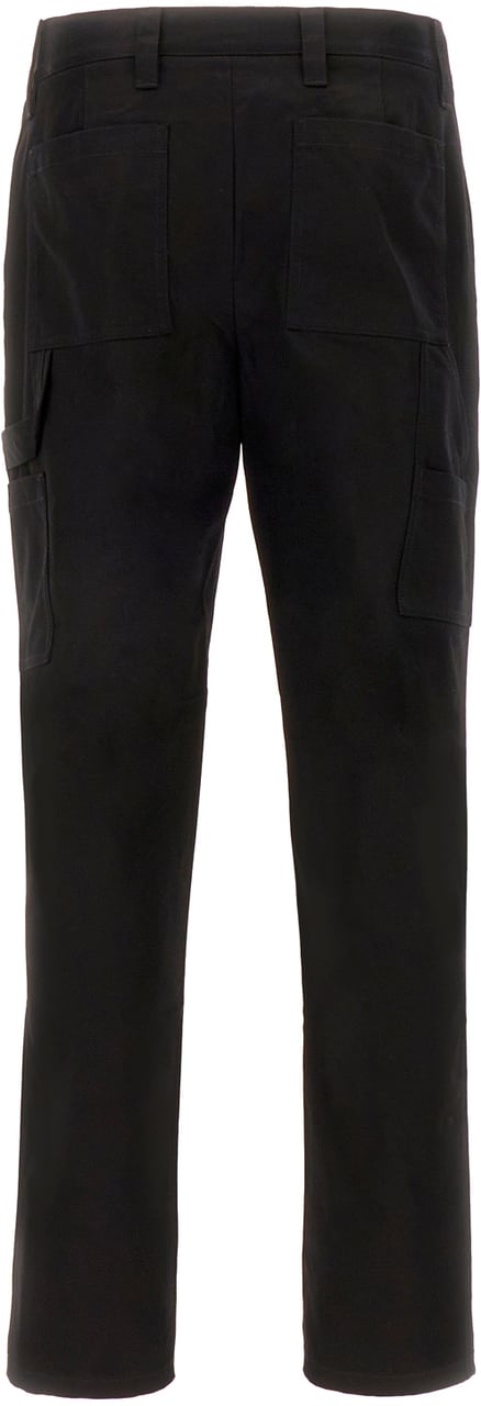 Burberry Burberry Black cotton pants Zwart
