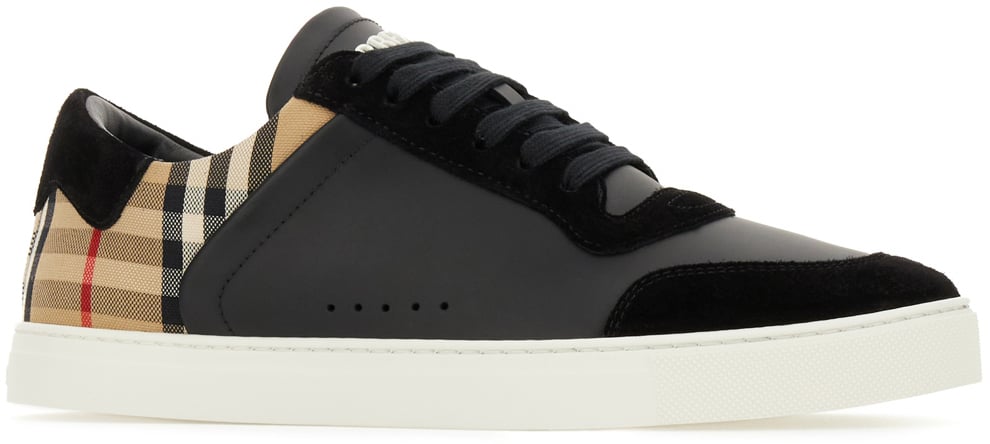 Burberry Multicolor fabric and leather sneakers Divers