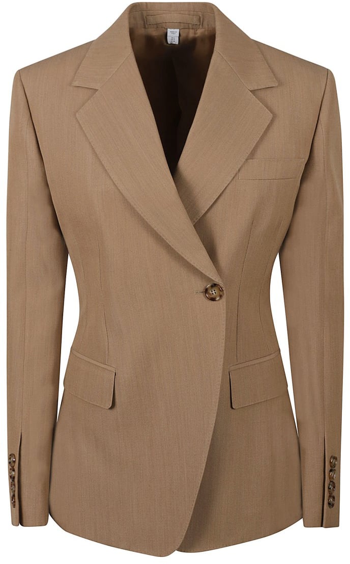 Burberry Tailored Virgin Wool Jacket Bruin