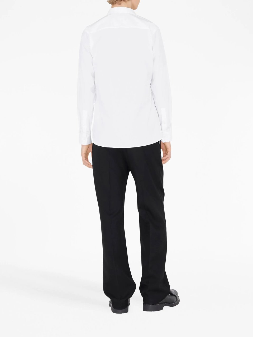 Burberry Slim Fit Cotton Stretch Shirt Wit