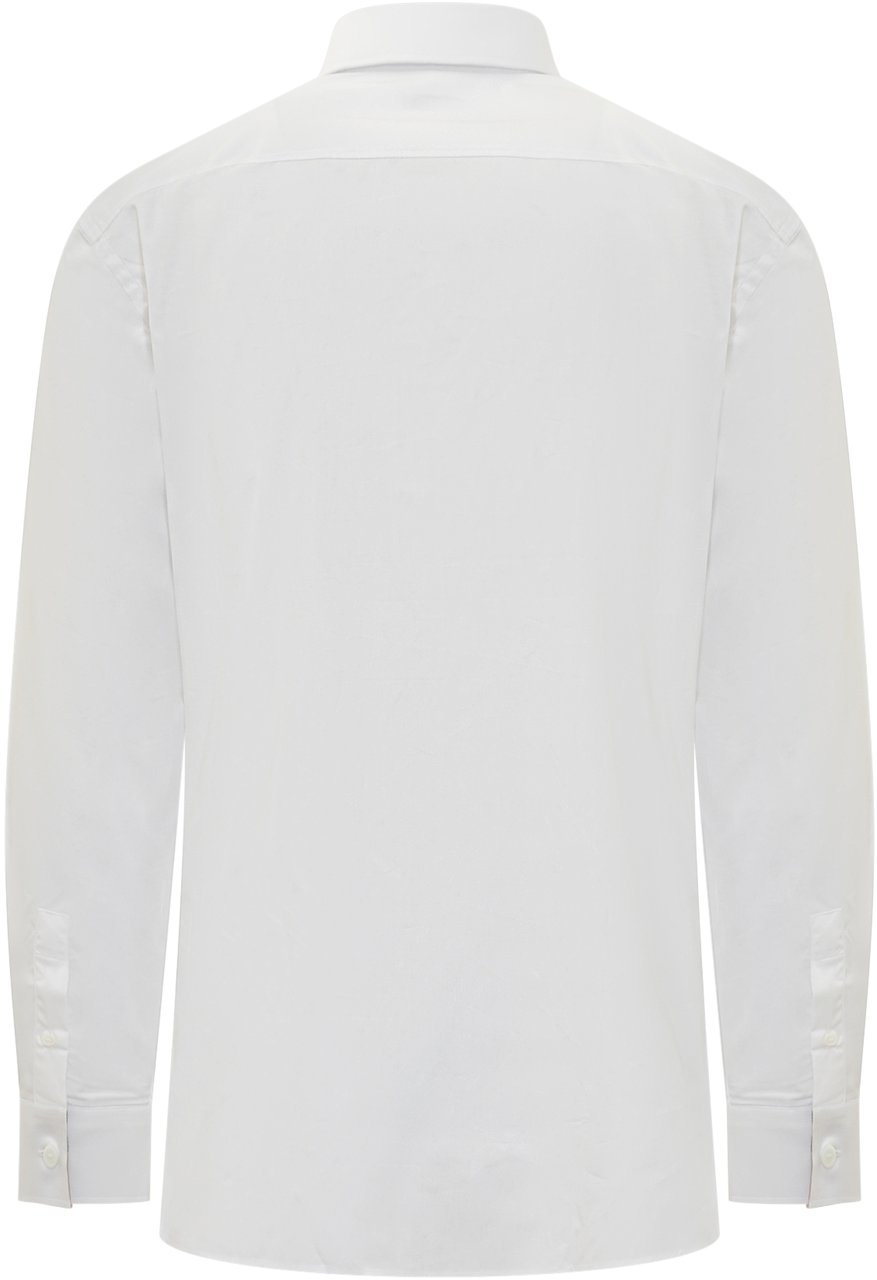 Burberry Camicia Classica Con Dettaglio Check Interno Wit