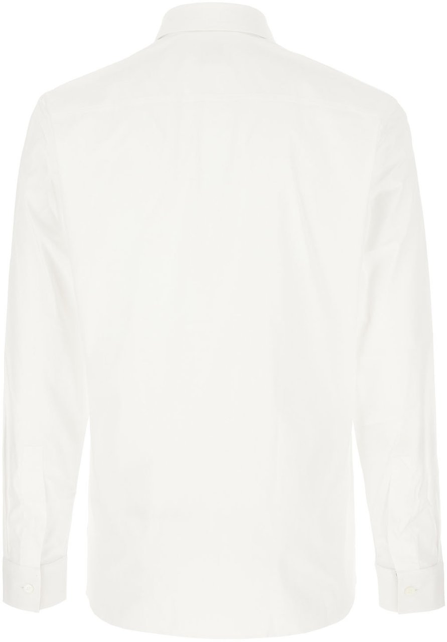 Burberry Burberry White stretch cotton shirt Wit