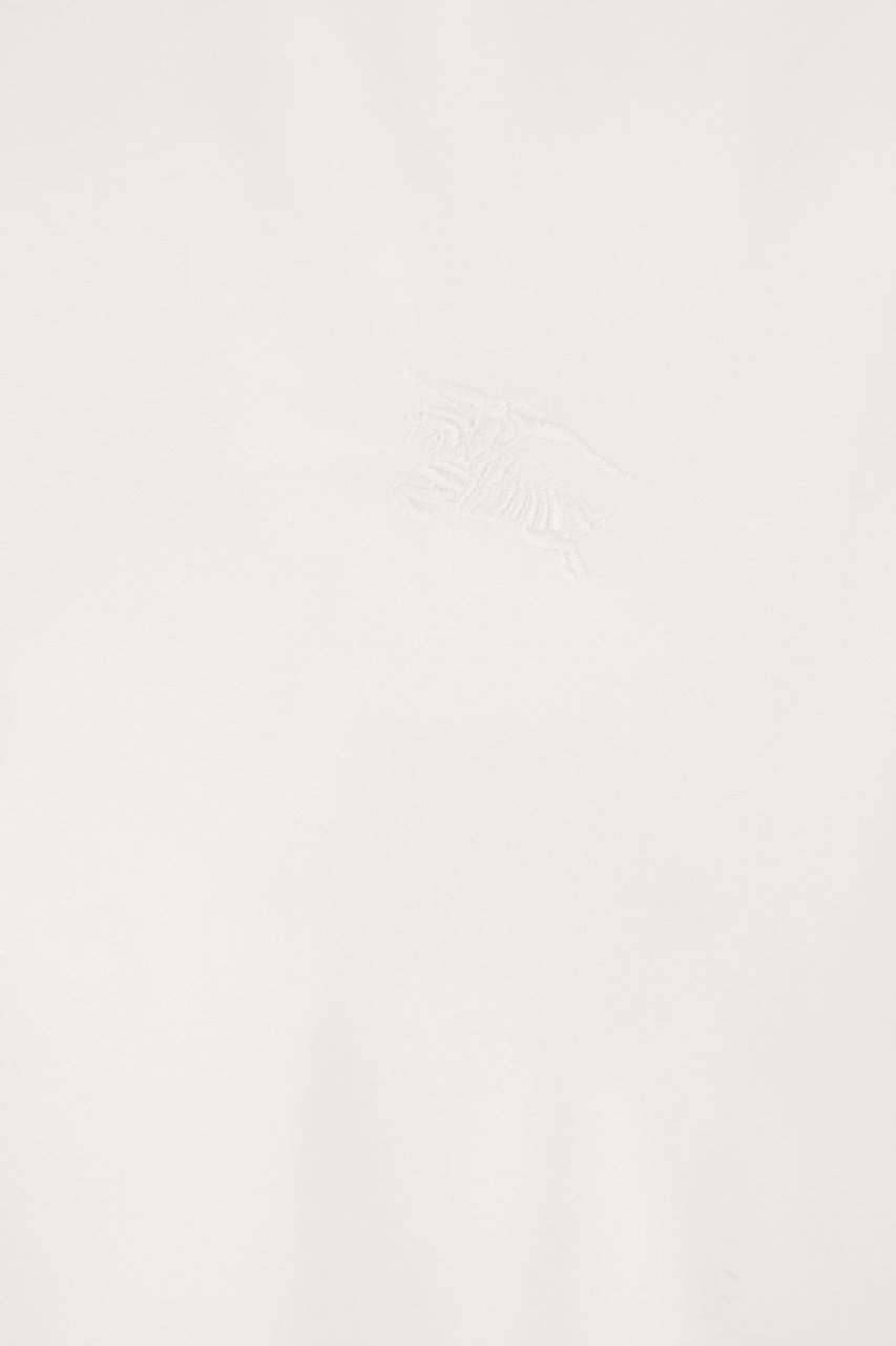 Burberry Burberry White stretch cotton shirt Wit