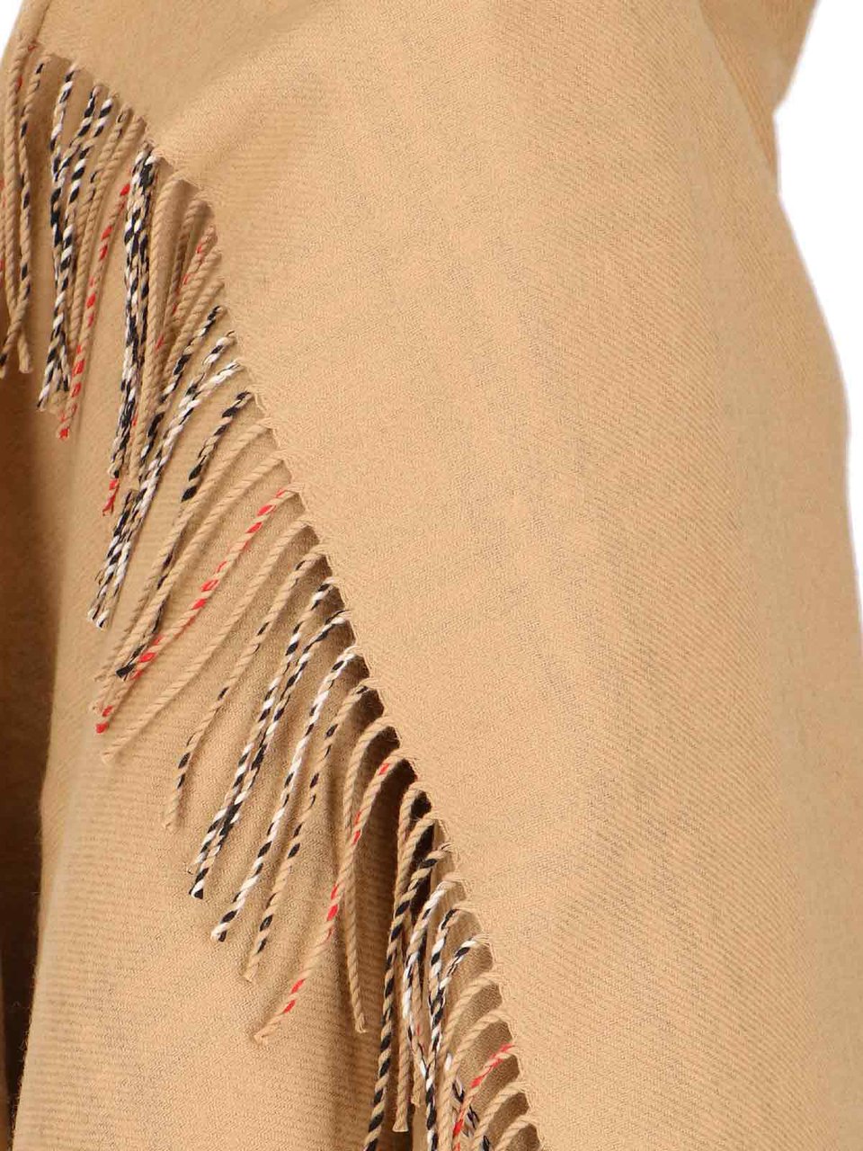 Burberry Reversible Merino Wool Mantle with Asymmetrical Hem Neutraal