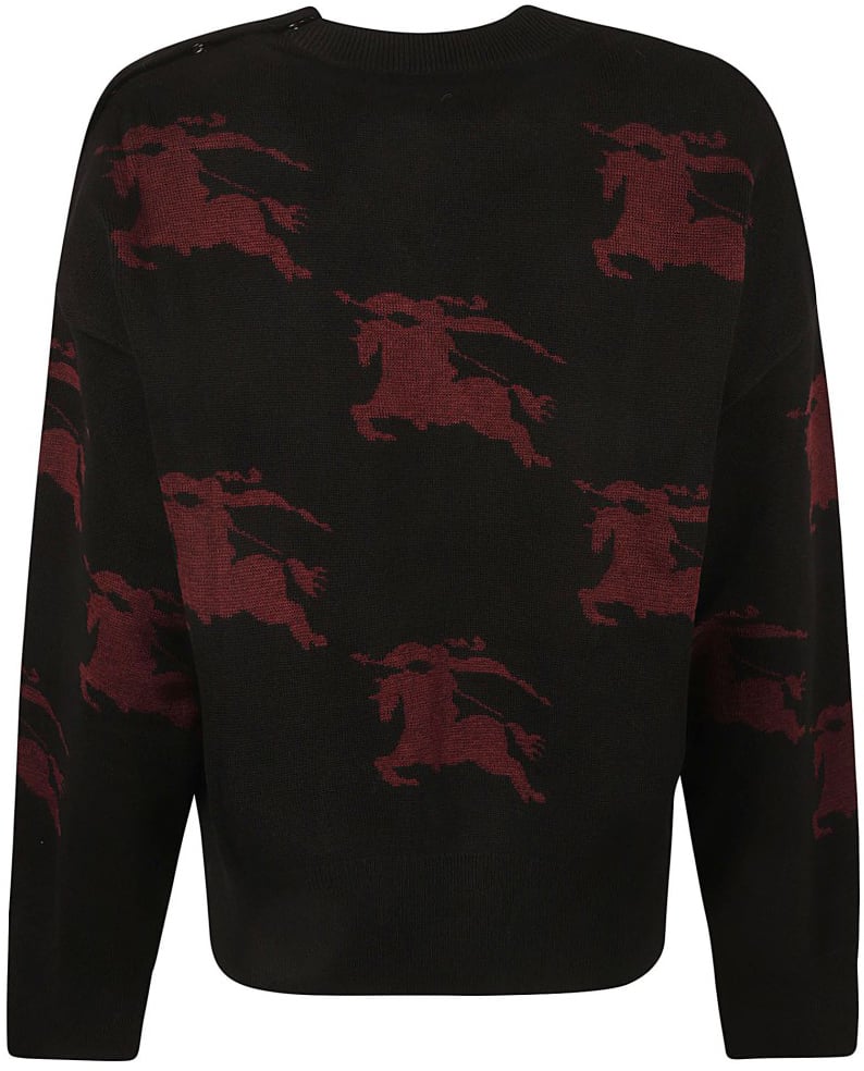 Burberry Relaxed Fit Sweater Zwart