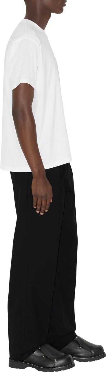 Burberry Tempah White Cotton Logo T-Shirt Wit