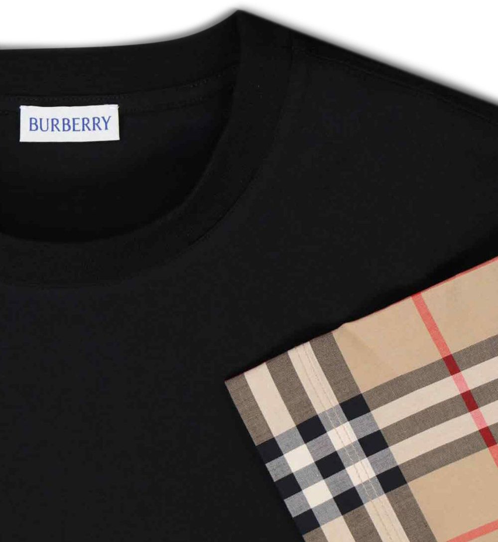 Burberry T-Shirts And Polos Black Zwart