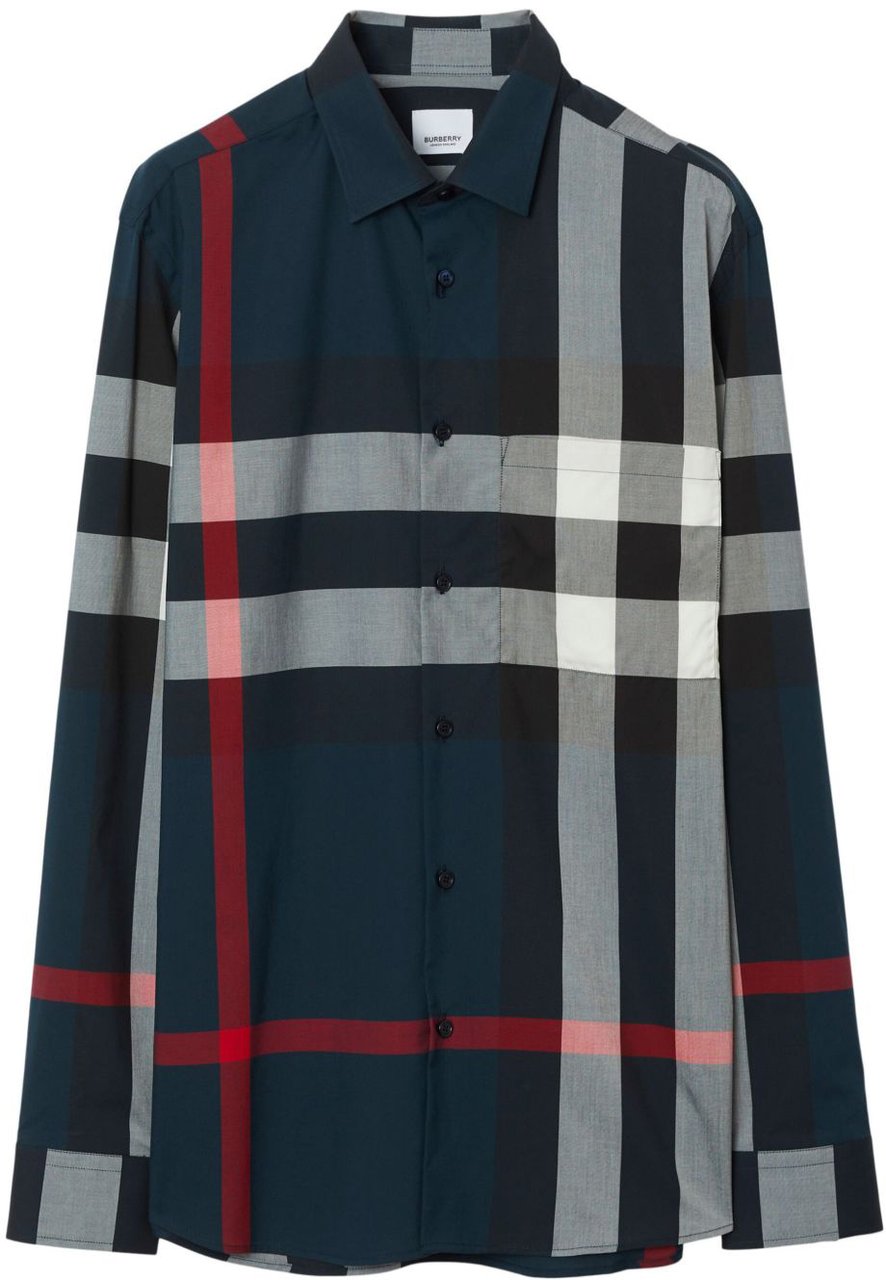 Burberry Shirts Blue Blauw