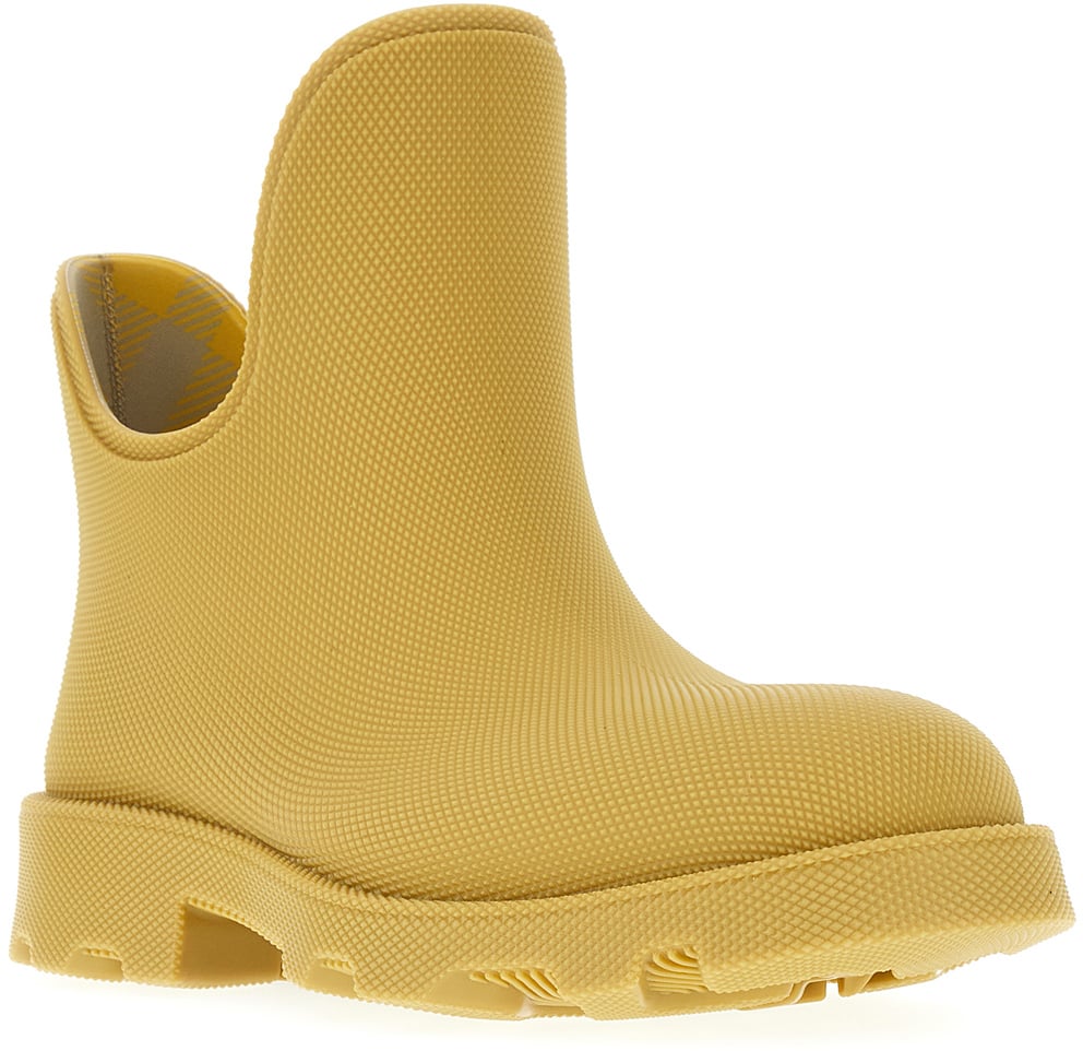 Burberry Burberry Cream rubber Marsh ankle boots Geel
