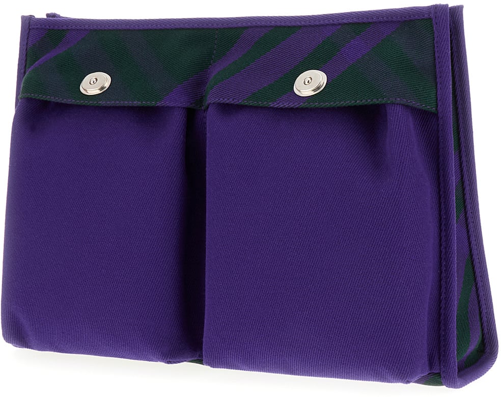 Burberry Burberry Printed canvas shopping clutch Divers