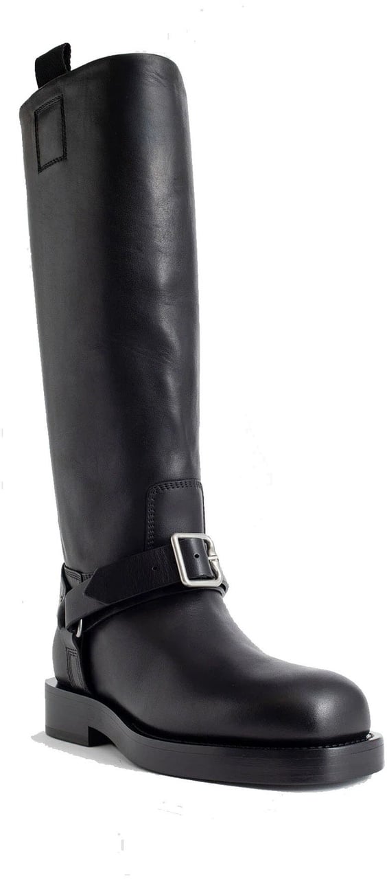 Burberry Burberry Sadlle High Boots Zwart