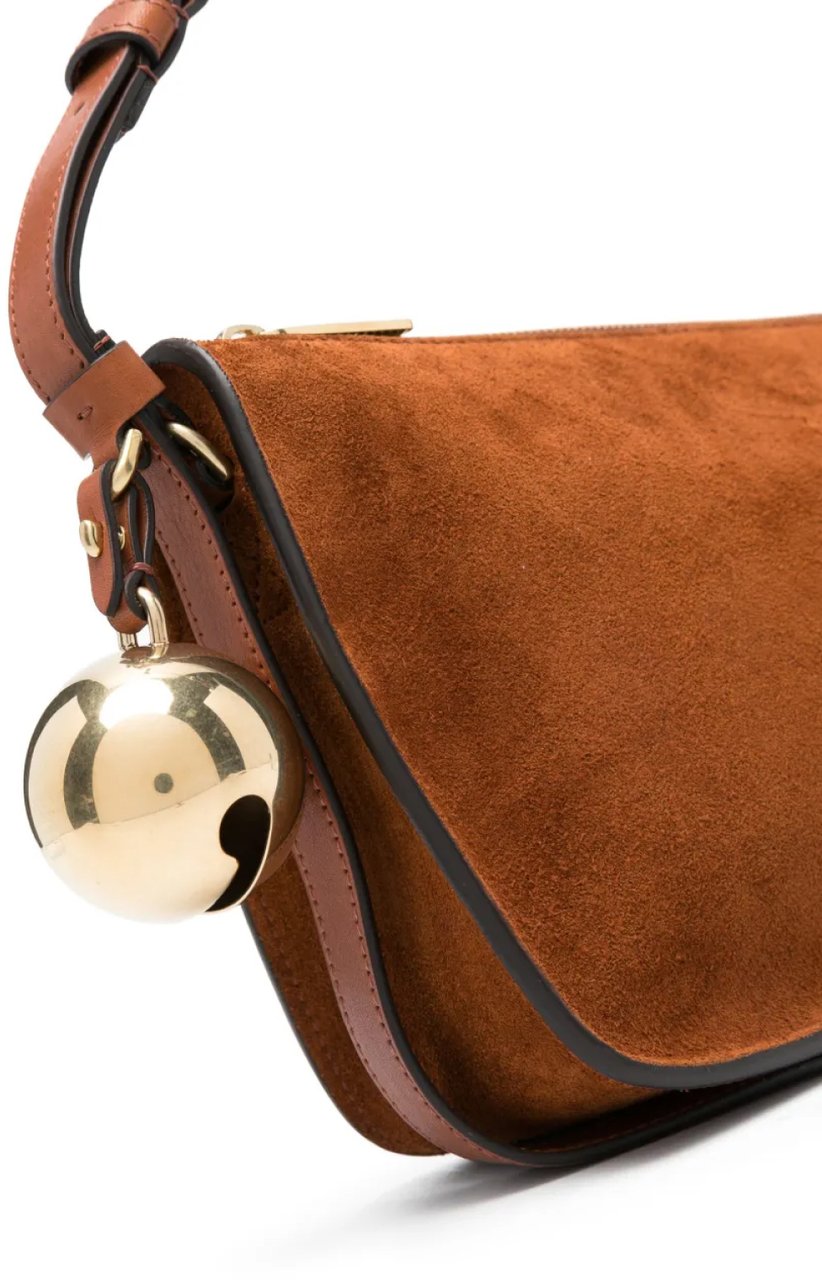 Burberry Shield Sling Charm Shoulder Bag Bruin