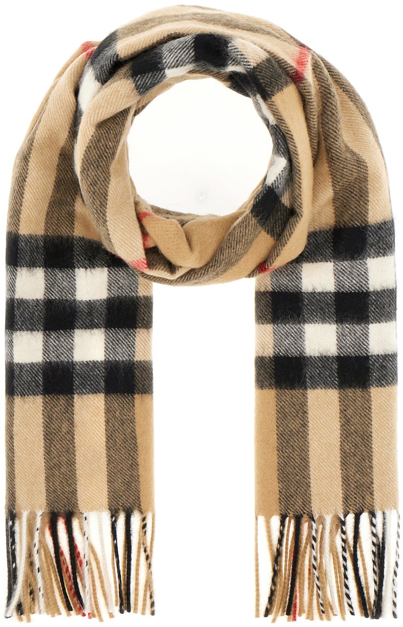 Burberry Burberry Embroidered cashmere scarf Divers