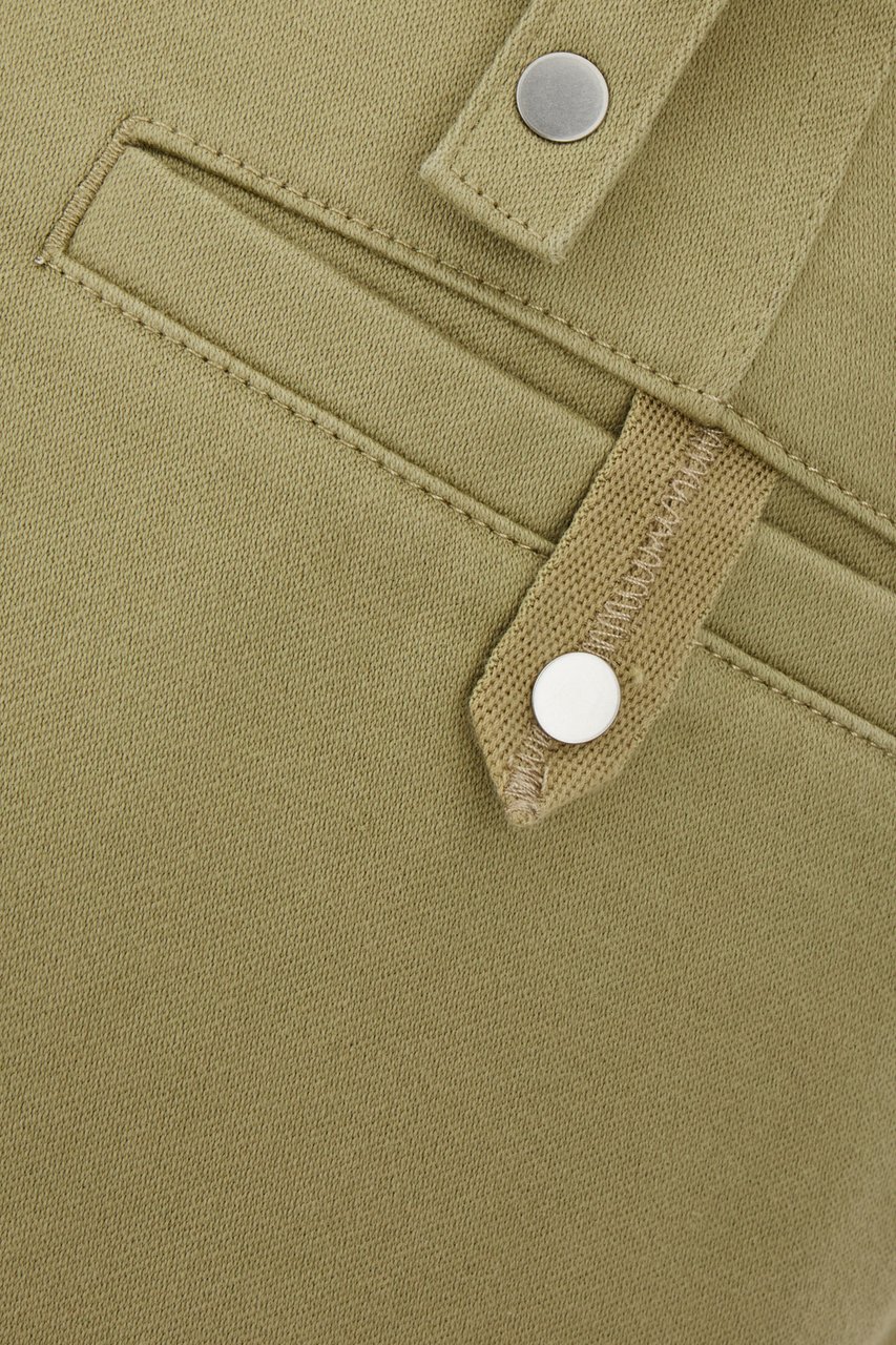 Burberry Burberry Olive green cotton pants Groen