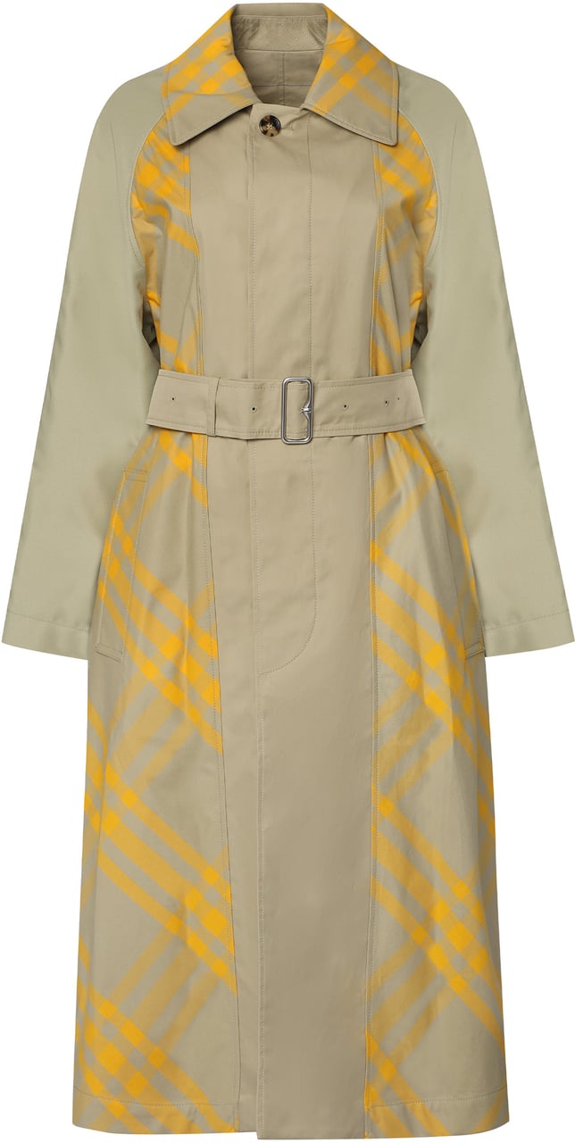 Burberry Checked reversible trench-coat Beige